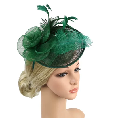 Decorative Mesh Floral Shape Headpiece - Image 2