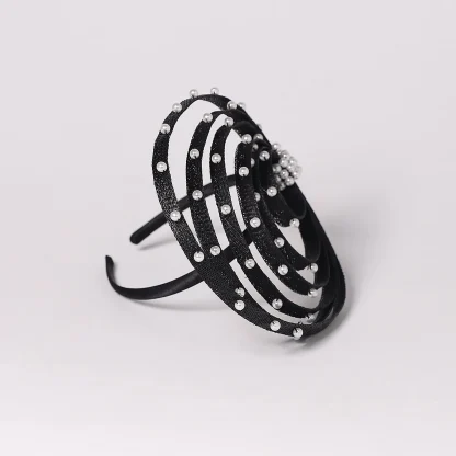 Vintage-style Beaded Cocktail Hat - Image 3
