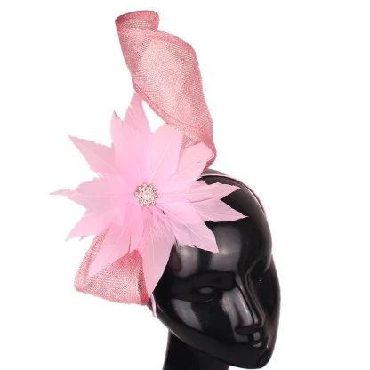 Fancy Floral Headpiece with Bead Decor - Image 6