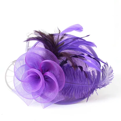 Decorative Mesh Floral Shape Headpiece - Image 6