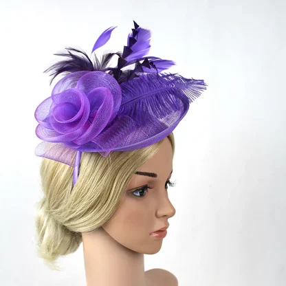 Decorative Mesh Floral Shape Headpiece - Image 5