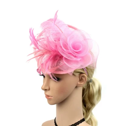Decorative Mesh Floral Shape Headpiece - Image 7