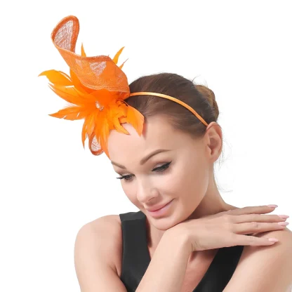 Fancy Floral Headpiece with Bead Decor - Image 2