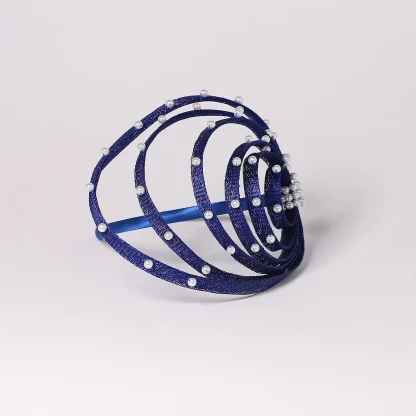 Vintage-style Beaded Cocktail Hat - Image 6