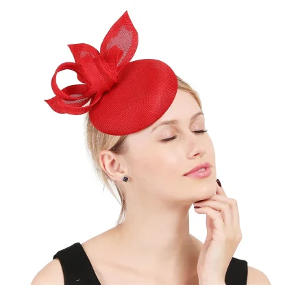 Timeless Cocktail Hat with Solid Color Design - Image 9