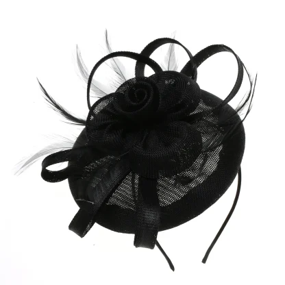 Dainty Fascinator with Solid Color Design - Image 10
