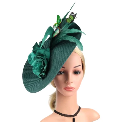 Whimsical Disc Fascinator with Butterfly Decor - Image 11