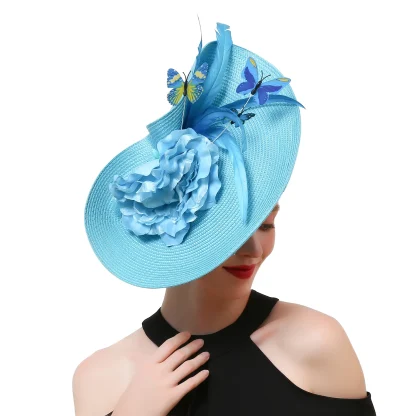Whimsical Disc Fascinator with Butterfly Decor - Image 4