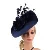 Teardrop Fascinator with Decorative Design - Image 4