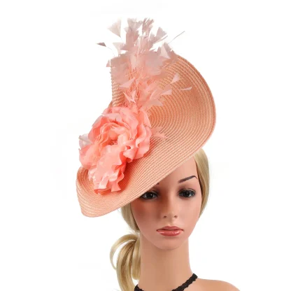 Teardrop Fascinator with Decorative Design - Image 9