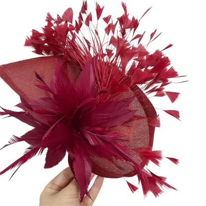 Charming Fascinator with Floral Design - Image 11