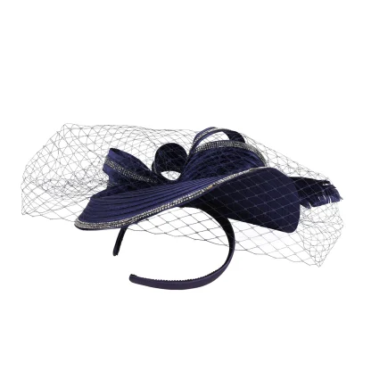 Flamboyant Fascinator with Net Veil - Image 12
