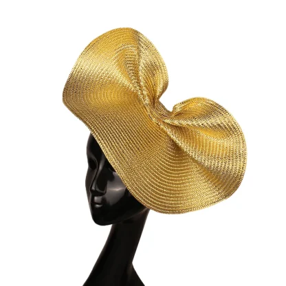 Shiny Elegant Disc Irregular Cocktail Hat