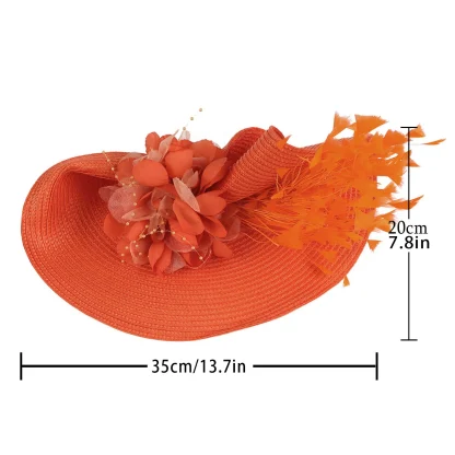 Teardrop Fascinator with Decorative Design - Image 15