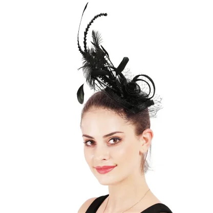 Whimsical Floral Headpiece with Clip - Image 3