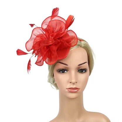 Formal Fascinator with Soft Floral Design - Image 9