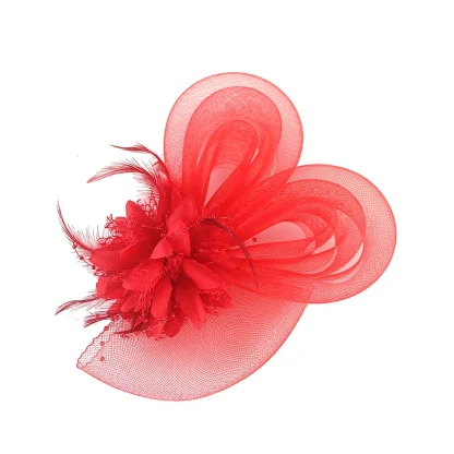 Mesh Retro Fascinator with Floral Design - Image 11