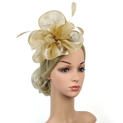 Formal Fascinator with Soft Floral Design - Image 11