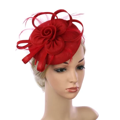 Dainty Fascinator with Solid Color Design - Image 4