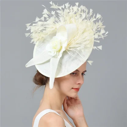 Large Disc Fascinator with Stylish Design - Image 3