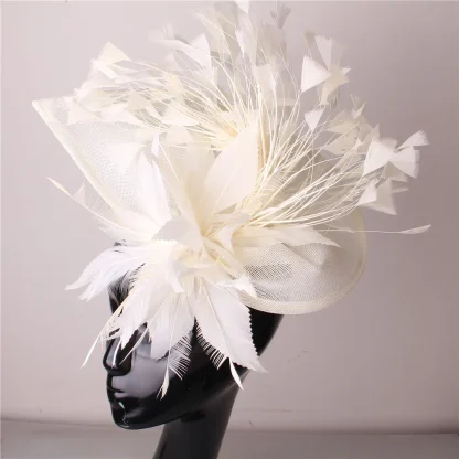 Charming Fascinator with Floral Design - Image 2
