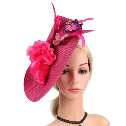 Whimsical Disc Fascinator with Butterfly Decor - Image 9