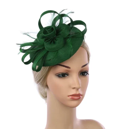 Dainty Fascinator with Solid Color Design - Image 12