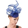 Large Bow Cocktail Hat with Twisted Design - Image 4