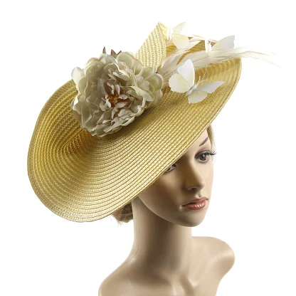 Whimsical Disc Fascinator with Butterfly Decor - Image 7