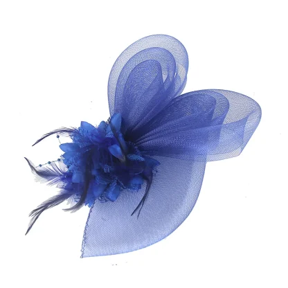 Mesh Retro Fascinator with Floral Design - Image 12