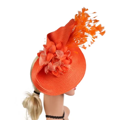 Teardrop Fascinator with Decorative Design - Image 11