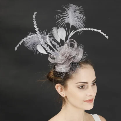 Whimsical Floral Headpiece with Clip - Image 6