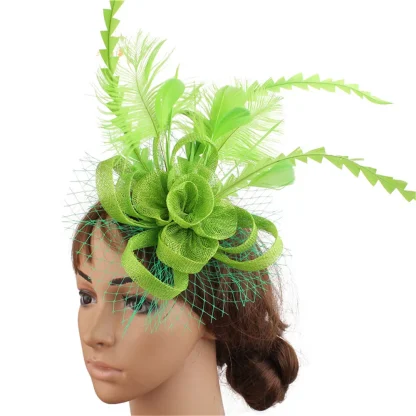 Whimsical Floral Headpiece with Clip - Image 9