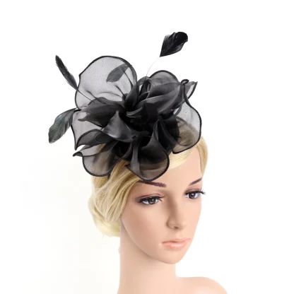 Formal Fascinator with Soft Floral Design - Image 10