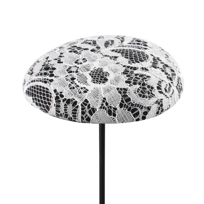 Simplicity Round Fascinator with Lace Design - Image 2