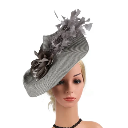Teardrop Fascinator with Decorative Design - Image 6