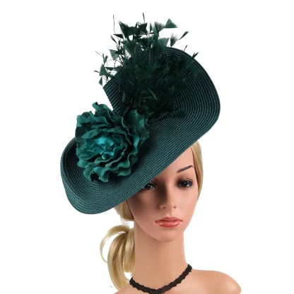 Teardrop Fascinator with Decorative Design