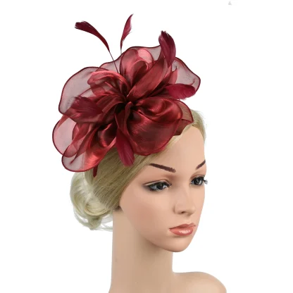 Formal Fascinator with Soft Floral Design - Image 13