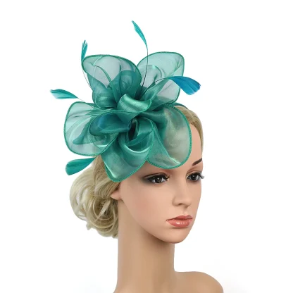 Formal Fascinator with Soft Floral Design - Image 2