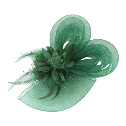 Mesh Retro Fascinator with Floral Design - Image 15