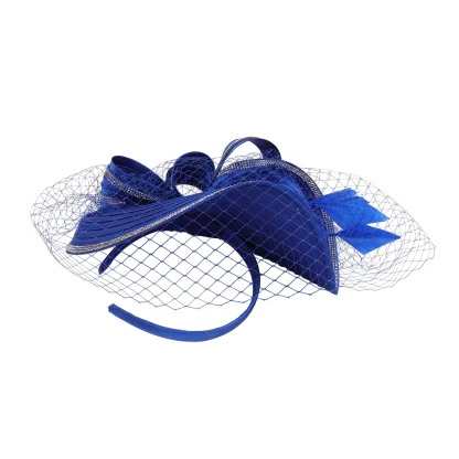Flamboyant Fascinator with Net Veil - Image 11