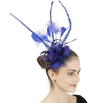 Whimsical Floral Headpiece with Clip - Image 4