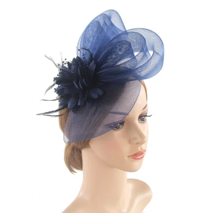 Mesh Retro Fascinator with Floral Design