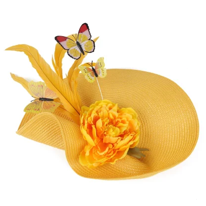 Whimsical Disc Fascinator with Butterfly Decor - Image 14