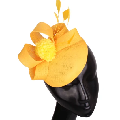 Chic Cocktail Hat with Floral Design