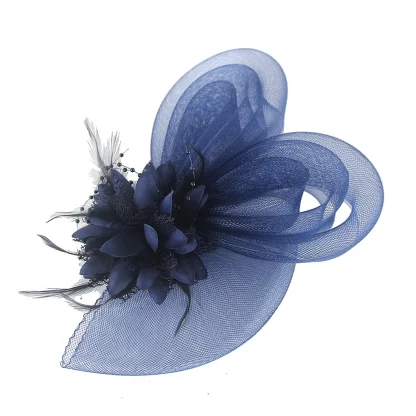 Mesh Retro Fascinator with Floral Design - Image 13
