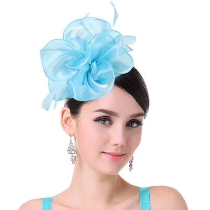 Formal Fascinator with Soft Floral Design - Image 3