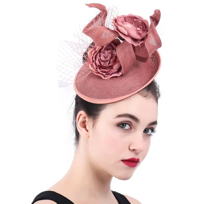 Floral Headpiece with Twisted Design