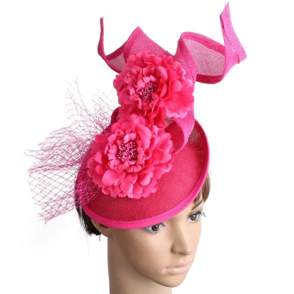 Floral Headpiece with Twisted Design - Image 6
