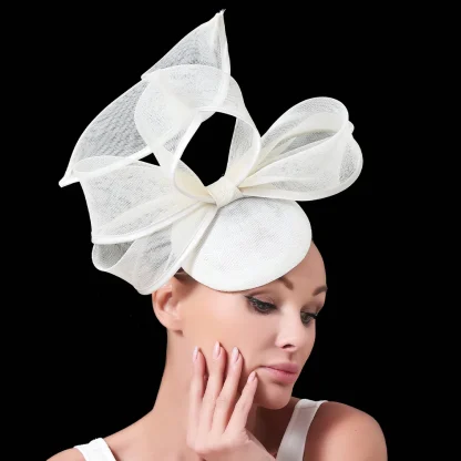 Cocktail Hat with Sheer Twisted Design - Image 15